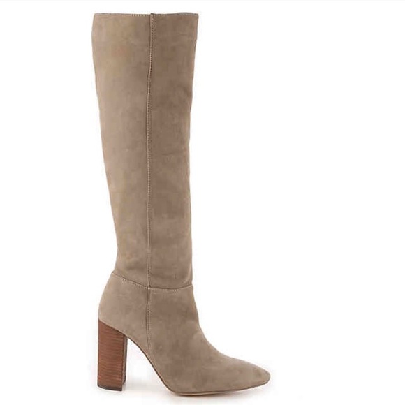 NWOB Steve Madden Tan Suede Fiela Knee High Boots - Picture 2 of 10